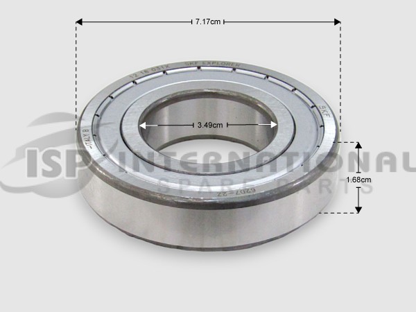 ΡΟΥΛΕΜΑΝ ΠΛΥΝΤΗΡΙΟY ΡΟΥΧΩΝ 6207ZZ SKF 35x72x14 image