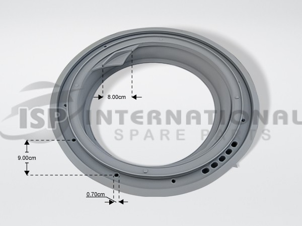 ΛΑΣΤΙΧΟ ΠΟΡΤΑΣ ΠΛΥΝΤΗΡΙΟY ΡΟΥΧΩΝ WHIRLPOOL BAUKNECHT 481246068633 image