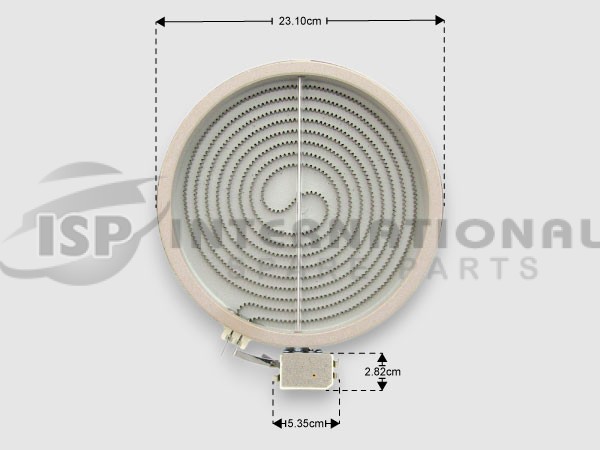 ΕΣΤΙΑ ΚΟΥΖΙΝΑΣ ΚΕΡΑΜΙΚΗ 230ΜΜ 2100W WHIRLPOOL 481231018892 image