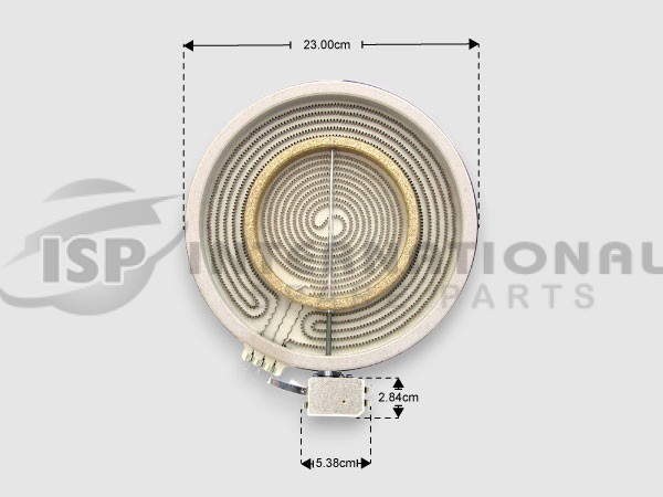 ΕΣΤΙΑ ΚΟΥΖΙΝΑΣ ΚΕΡΑΜΙΚΗ 230ΜΜ-130ΜΜ 2100/700W WHIRLPOOL 481231018895 image