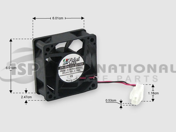 ΜΟΤΕΡ ΕΠΑΓΓΕΛΜΑΤΙΚΟ 60Χ60Χ25 1.2W 24V 2500RPM image