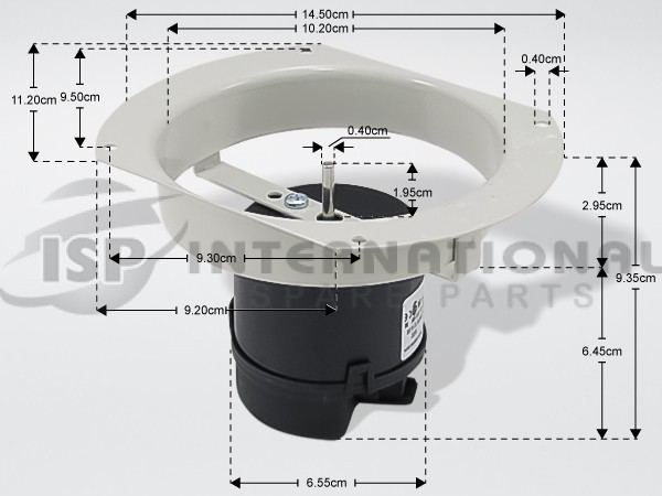 ΑΝΕΜΙΣΤΗΡΑΣ ΜΕ ΣΤΕΦΑΝΙ Φ145-113ΜΜ 9W 2700RPM image