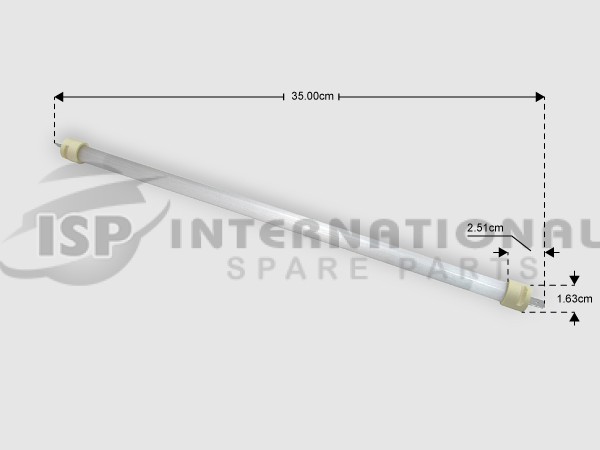 ΑΝΤΙΣΤΑΣΗ QUARTZ  ΓΥΑΛΙΝΗ ΕΠΑΓΓ. ΤΟΣΤΙΕΡΑΣ 400W 115V 327ΜΜ image