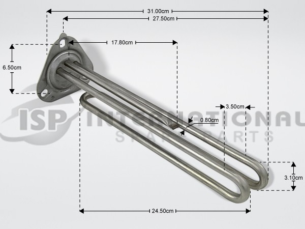 ΑΝΤΙΣΤΑΣΗ ΜΠΟΙΛΕΡ ΕΠΑΓΓ.ΠΛ.ΠΙΑΤΩΝ 2000W 230/230V L35CM image