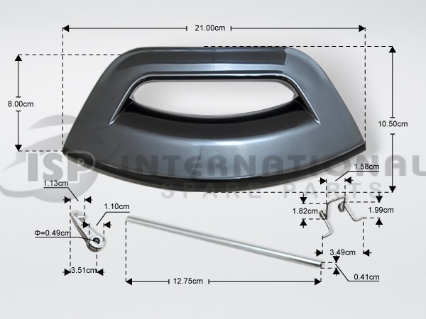 ΚΛΕΙΣΤΡΟ ΠΛΥΝΤΗΡΙΟΥ ΡΟΥΧΩΝ ARISTON INDESIT ΜΑΥΡΟ C00287267 image