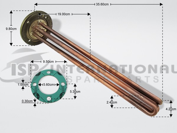 ΑΝΤΙΣΤΑΣΗ ΜΠΟΙΛΕΡ ΕΠ.ΠΛ.ΠΙΑΤΩΝ CIMSA-FABER 5000W 220/380V image