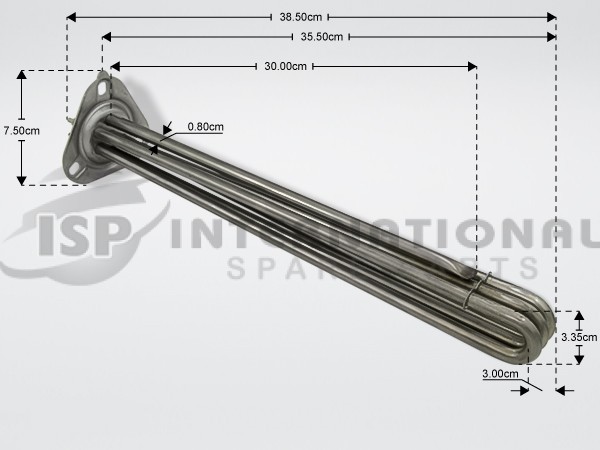 ΑΝΤΙΣΤΑΣΗ ΜΠΟΙΛΕΡ ΕΠΑΓΓ.ΠΛ.ΠΙΑΤΩΝ 4500W 380/220V L35CM image