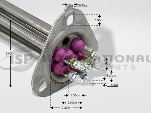 ΑΝΤΙΣΤΑΣΗ ΜΠΟΙΛΕΡ ΕΠΑΓΓ.ΠΛ.ΠΙΑΤΩΝ 6000W 380/220V L35CM image